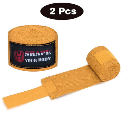 WOSWEIR 1 Pair Cotton Kick Boxing Wraps Bandage Men Sanda Taekwondo Muay Thai Guantes De Boxeo MMA Wrist Straps Equipment