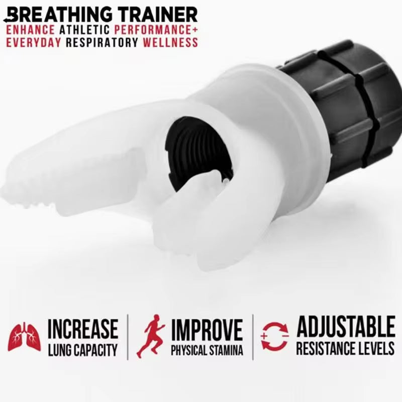 Lung Capacity Enhancement Respiratory Trainer Mouthpiece for Home Fitness and Wellness