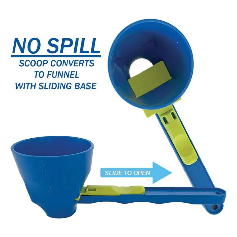 Revolutionary No-Spill Measuring Spoon Funnel for Effortless Protein Powder and Baby Formula Prep