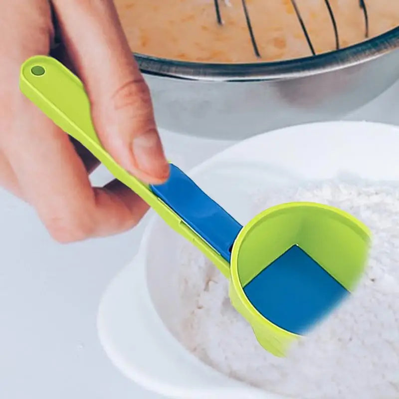 Revolutionary No-Spill Measuring Spoon Funnel for Effortless Protein Powder and Baby Formula Prep